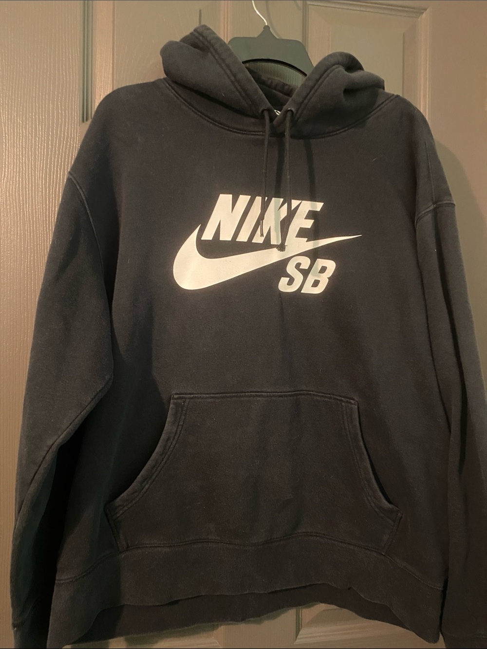 Nike SB Black Hoodie with White Logo
